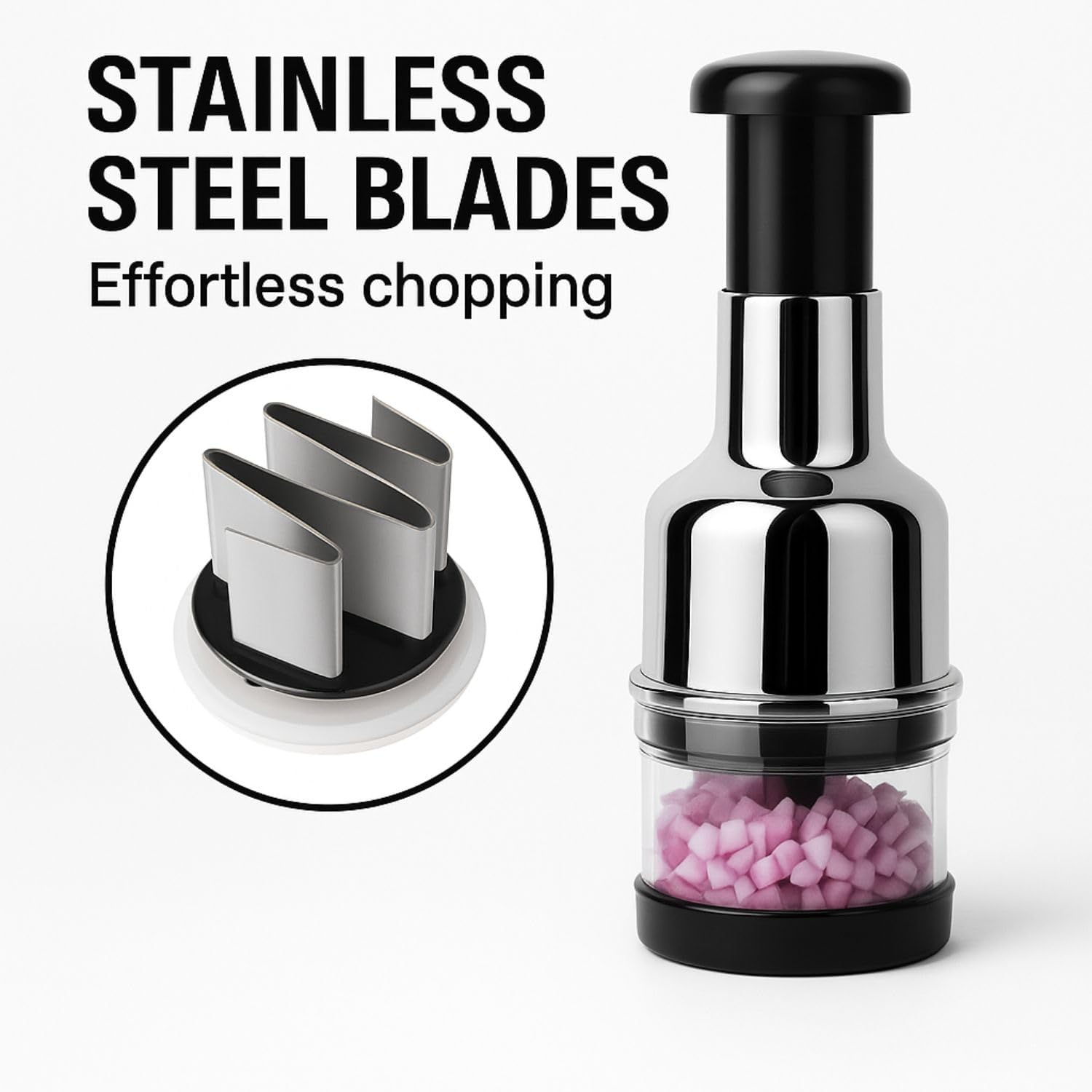 Onion Garlic Hand Press Chopper