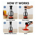 Onion Garlic Hand Press Chopper