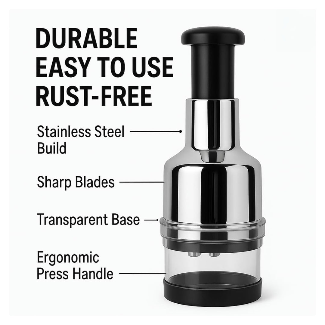 Onion Garlic Hand Press Chopper